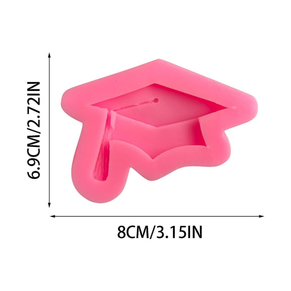 JeashCHAT 2023 Graduation Silicone Mold , Kitchen Baking Mold, Chocolate Fondant Cake Mold - Graduation Cap, Diploma Molds Congrats Grad, Graduation Party Cake Topper Decor
