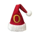 thumbnail image 1 of JeashCHAT 26 Initial Letter Christmas Hat Ornaments, Mini Red Plush Santa Hat Hanging Ornaments with Glitter Personalized Initial, Christmas Tree Decorations Xmas Gifts, 7.2" x 3.3", 1 of 6