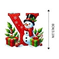 thumbnail image 1 of JeashCHAT 26 Initial Letter Christmas Snowman Ornaments, Red Personalized Initial Christmas Ornaments, Christmas Tree Decoration Hanging Pendant Xmas Gifts for Kids, 1 of 4