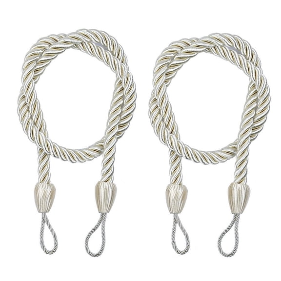 JeashCHAT 2PCS Ropes Tie Backs For Window Curtain Cord Buckle Tiebacks Tie Backs Clearance