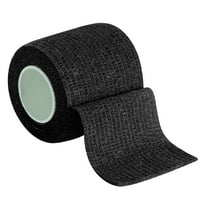 JeashCHAT 3 Pack Self Adhesive Bandage Breathable Bandage Wrap Rolls Elastic Self-Adherent Tape for Stretch Athletic, Sports, Wrist, Ankle (Black)