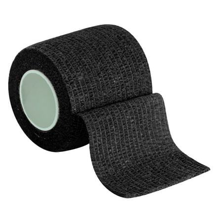 JeashCHAT 3 Pack Self Adhesive Bandage Breathable Bandage Wrap Rolls Elastic Self-Adherent Tape for Stretch Athletic, Sports, Wrist, Ankle (Black)