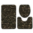 thumbnail image 1 of JeashCHAT 3 Pcs Bathroom Rug Set Clearance - Stone Texture Bath Mat, Toilet Lid Cover, Toilet Rug U Shaped - Washable Bath Rugs Non Slip Floor Mat Bathroom Decorations, 1 of 1