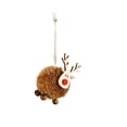 thumbnail image 1 of JeashCHAT 3 Pcs Christmas Felt Deer Hanging Ornaments, Christmas Tree Decorations Wooden Reindeer Hanging Pendants for Xmas Party Holiday Home Decor, Christmas Gifts, 1 of 4