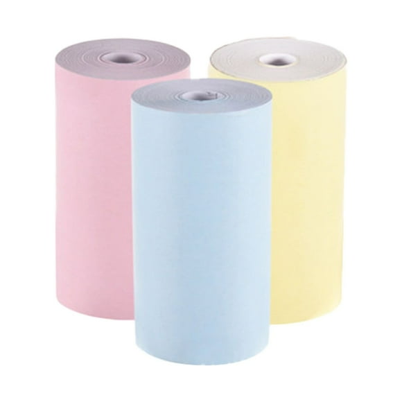 JeashCHAT 3 Rolls Color Thermal Paper Clearance, 2.17x1.18in Receipt Photo Paper Mini Printer Paper, Instant Camera Refill Print Paper Photo Printer Paper