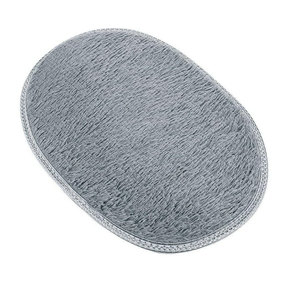 JeashCHAT 30*40cm Anti-Skid Shaggy Area Rug Home Bedroom Bathroom Floor Door Mat