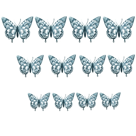 JeashCHAT 3D Color Stereo Butterfly Personality Creative Living Room Bedroom Wall Stickers