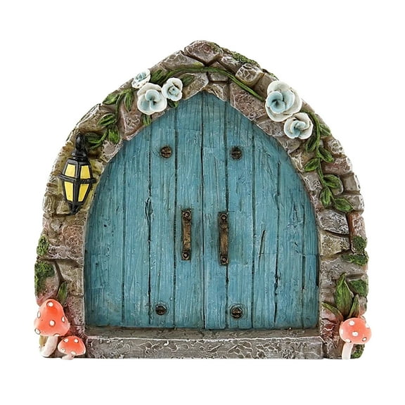 JeashCHAT 3D DIY Garden Tree Doors Miniature Door Decoration Tale Mini Gift For Kids