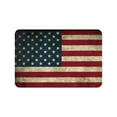 thumbnail image 1 of JeashCHAT 4th of July Doormat Retro American Flag Stars Stripes Patriotic Welcome Doormat with Non-Slip Rubber Vintage Floor Mat for Independence Day Memorial Day Home Decor, 16x24 Inch, 1 of 8