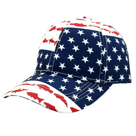 JeashCHAT 4th of July Baseball Cap Patriotic Stars Print Hat Independence Day Hat 4th of July Party Accessories Gifts for Women Men