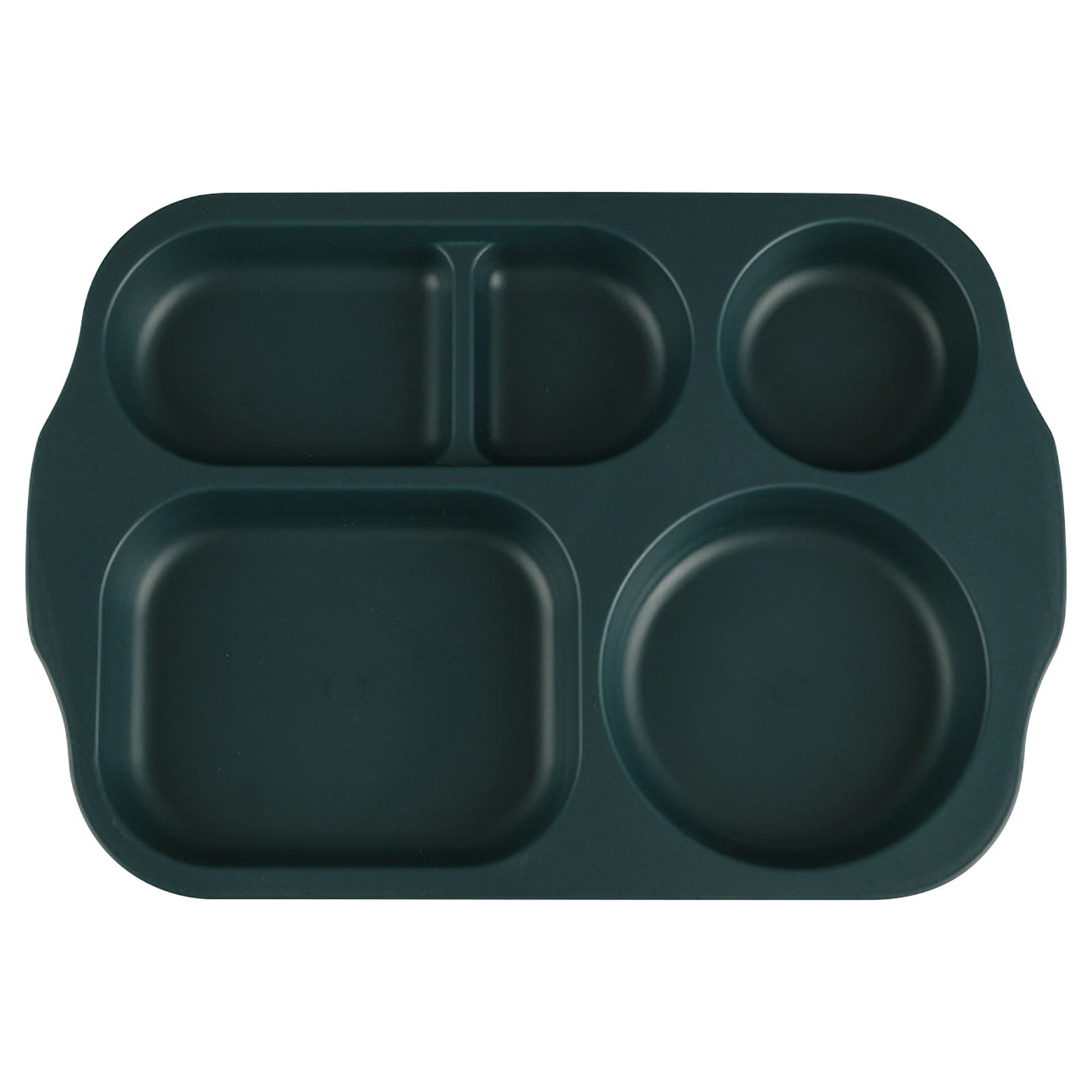 JeashCHAT 5 Compartment Dinner Plates, Wheat Straw Plates, Divided ...