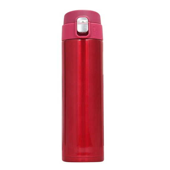 JeashCHAT 500ML Insulated Stainless Steel Water Bottle for Sports and Travel, Leak Proof Coffee Thermos for Office Car, Gifts for Women Men (Red)