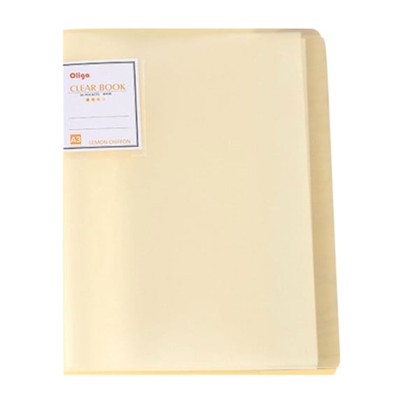 JeashCHAT A3 30 Pages Storage Book, Binder with Plastic Sleeves, Clear Sleeves Protectors, Portfolio File Folder for Documents, Test Papers, Picture