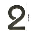 thumbnail image 1 of JeashCHAT Acrylic House Numbers, Self-adhesive Modern House Number for Outside Black Mailbox Numbers Address Home Number for House Apartments Office Hotel Room, 1.97inch, 1 of 2