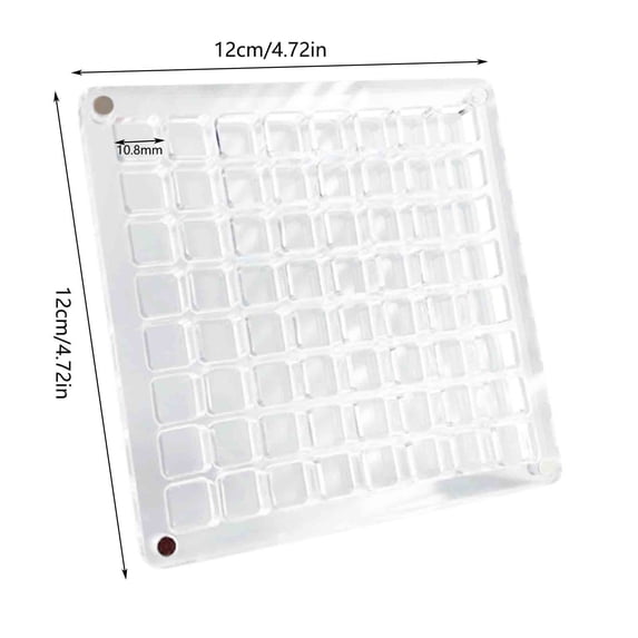 JeashCHAT Acrylic Magnetic Seashell Display Box Transparent Seashell Storage Box Jewelry Display Cases Container Small Craft Organizers Container (64 Grids)