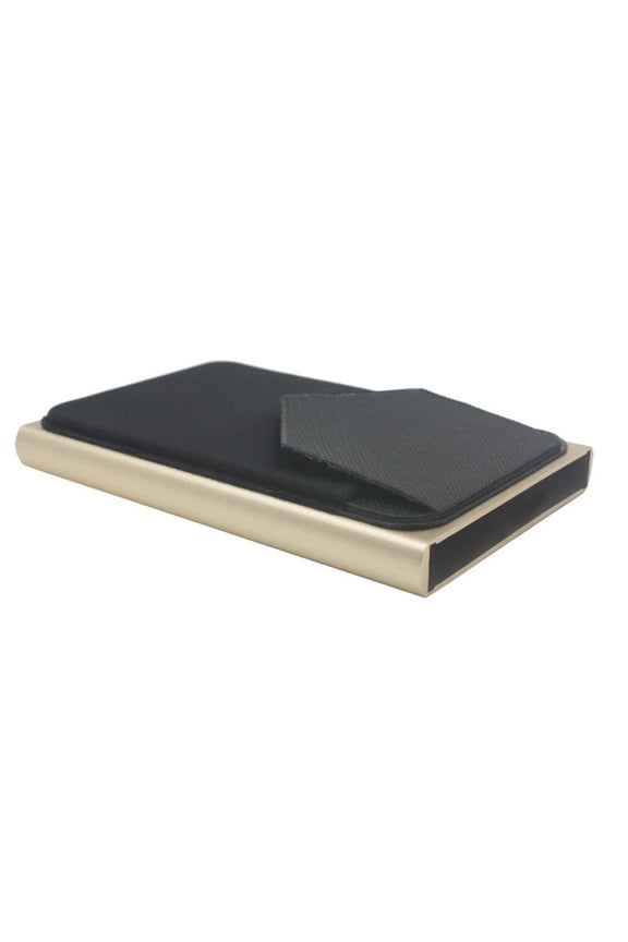 Aluminum Automatic Card Push Box Belt Cover Anti-theft Bank Card Holder RFID Card Box