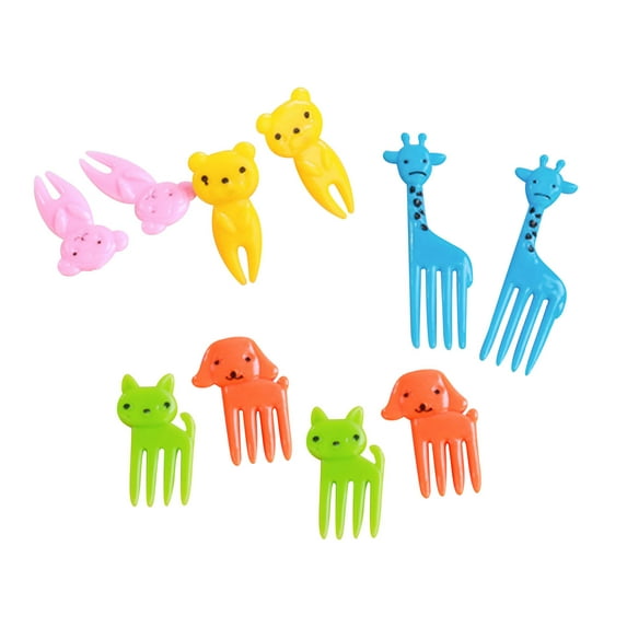 JeashCHAT Animal Selection, Children's Cartoon Fruit Toothpicks, Lovely Children's Lunch Accessories For Lunch Boxes, Interesting Children's Forks