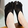 thumbnail image 1 of JeashCHAT Arrival Five Toe Sock Slippers Invisibility For Solid Color Socks Black, 1 of 2