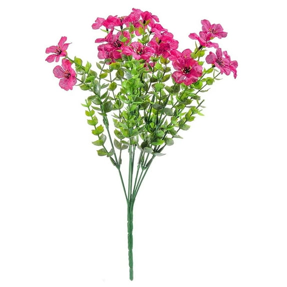 JeashCHAT Artificial Flowers for Outdoors, Fake Flowers UV Resistant Silk Flowers Plants for Hanging Planters Window Box Front Porch Indoor Outside Decorations