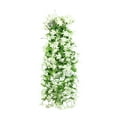 thumbnail image 1 of JeashCHAT Artificial Lily Hanging Flowers, Fake Silk Lilies Hanging Plant Vines for Wall Home Front Door Garden Patio Outdoor Wedding Decoration, White, 1 of 6