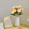 thumbnail image 1 of JeashCHAT Artificial Peony Flowers, Fake Flowers Faux Silk Peony Bouquet with Stems, Spring Flowers for Wedding Floral Arrangement Table Centerpieces Home Office Decoration, 1 of 6