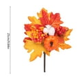 thumbnail image 1 of JeashCHAT Artificial Pumpkin Berry Maple Leaf Stems Picks Vase Decorations Artificial Plants Fall Thanksgiving Indoor Home Kitchen Decor, 9.84 Inch, 1 of 6