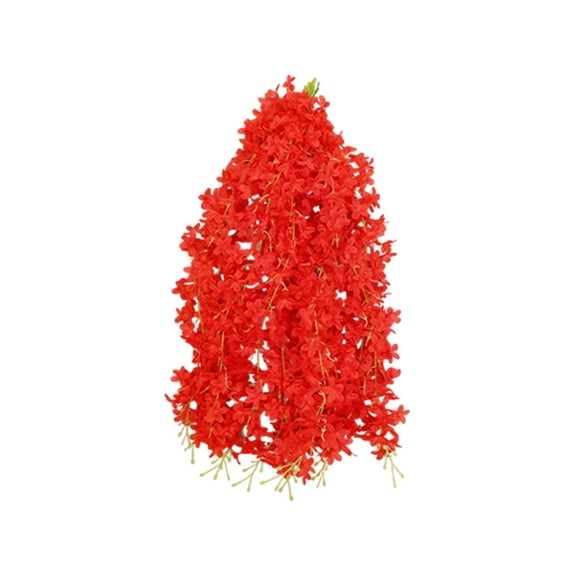 JeashCHAT Artificial Wisteria Flowers 23.6 Inch/Piece Dense Artificial Fake Wisteria Vines Ratta Hanging Garland Silk Flowers String Home Party Wedding Patio Garden Decoration