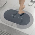 thumbnail image 1 of JeashCHAT Bath Mat Super Absorbent Bathroom Rug Non-Slip Quick Dry Bath Rug Bathroom Shower Room Door Mat Bathtub Floor Mat, 16"x24" Gray, 1 of 7
