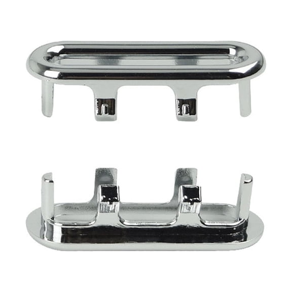 JeashCHAT Bathroom Basin Sink Round Hole Trim Chrome Over Cover Rings Hole Insert in Cap Hollow Ring Triangle for Hole Diameter Replacement Ceramic Pots for Home,Sink,Bathroom,Kitchen