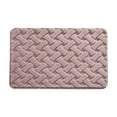 thumbnail image 1 of JeashCHAT Bathroom Rug Non-Slip Super Soft and Water Absorbent Bath Mat for Bathroom, Fluffy Plush Bath Rug for Bathroom Floor, Tub and Shower, 16" x 24", Pink, 1 of 6