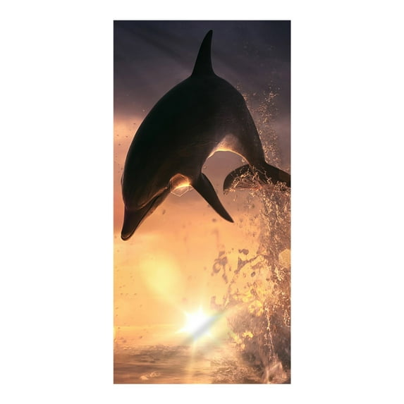 JeashCHAT Beach Towel Oversized , 30"x60" Ocean Animals Graphic Beach & Pool Towel, Microfiber Sandproof Quick Dry Beach Blanket, Suitable for Gym, Beach, Swimming Pool
