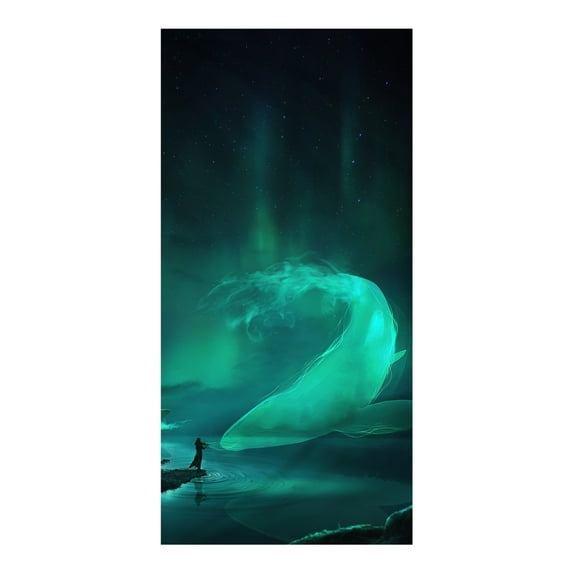 JeashCHAT Beach Towel Oversized , 30"x60" Ocean Animals Graphic Beach & Pool Towel, Microfiber Sandproof Quick Dry Beach Blanket, Suitable for Gym, Beach, Swimming Pool