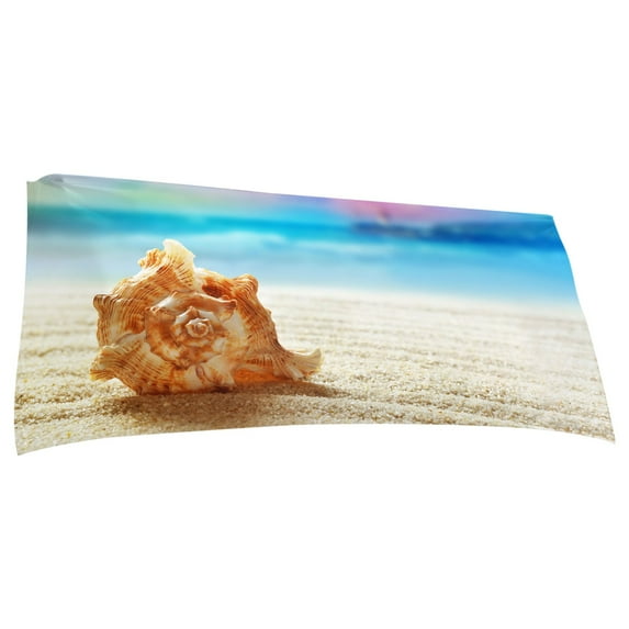 JeashCHAT Beach Towel Oversized , 30"x60" Beach Shells Graphic Beach & Pool Towel, Microfiber Sandproof Quick Dry Beach Blanket, Travel Camping Beach Accessories
