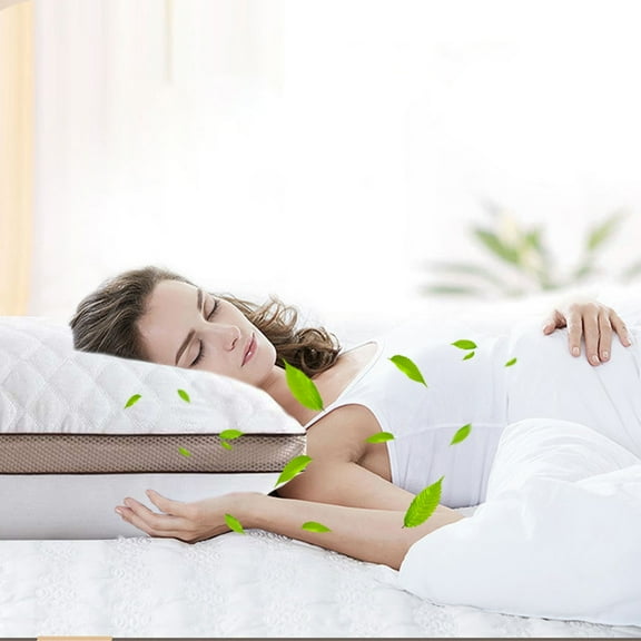 JeashCHAT Bed Pillow for Sleeping, Pillow Core for Back, Stomach or Side Sleepers, Super Soft Cooling Pillow Bedding for Home Bedroom Hotel Dorm Room, 27.55"x16.53"