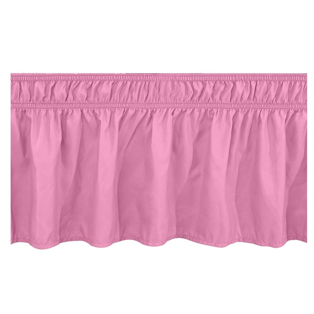 JeashCHAT Bed Skirt Wrap Around Elastic Ruffles Bed Skirt with