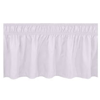 JeashCHAT Bed Skirt Wrap Around Elastic Ruffles Resistant with Adjustable Elastic Belt