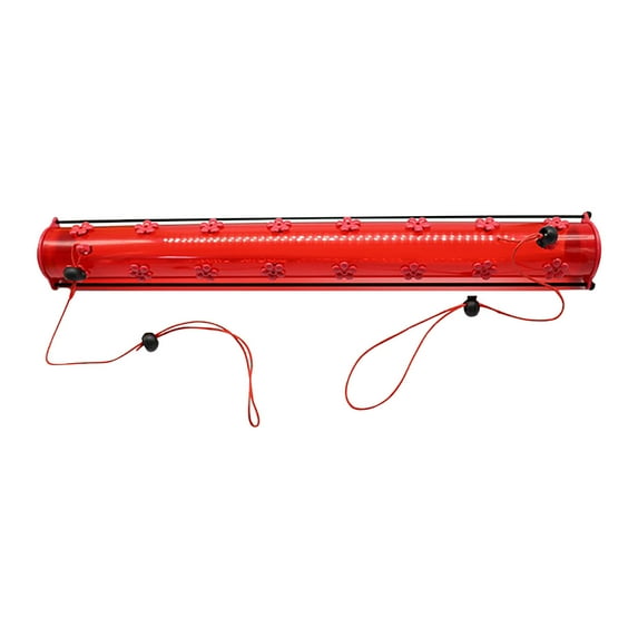 JeashCHAT Best Hummingbird Feeder With Hole Birds Feeding Red Pipe Easy to Use