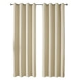 thumbnail image 1 of JeashCHAT Blackout Curtains Solid Color Thermal Insulated Grommet Curtains Drapes for Bedroom and Living Room (2 Panels, 39 inches Wide by 51 inches Long Each Panel, Beige), 1 of 8
