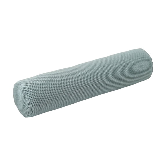 JeashCHAT Breathable Cylindrical Pillow Cover, Cervical Neck Roll Pillow Cover, Solid Color Cylindrical Neck Back Lumbar Leg Support Pillow Cover for Bedroom Home Office, 24"x6", Blue