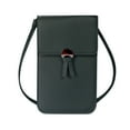 thumbnail image 1 of JeashCHAT Cell Phone Bag, Leather Small Crossbody Cell Phone Purse for Women, Clear Touch Screen Window Phone Bag Shoulder Bag Wallet Purses with Credit Card Slots, 1 of 2