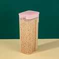 thumbnail image 1 of JeashCHAT Cereal Storage Container with Lids, Kitchen Pantry Clear Airtight Food Storage Containers for Cereal, Flour, Sugar, Snack, Dry Food (Pink), 1 of 7