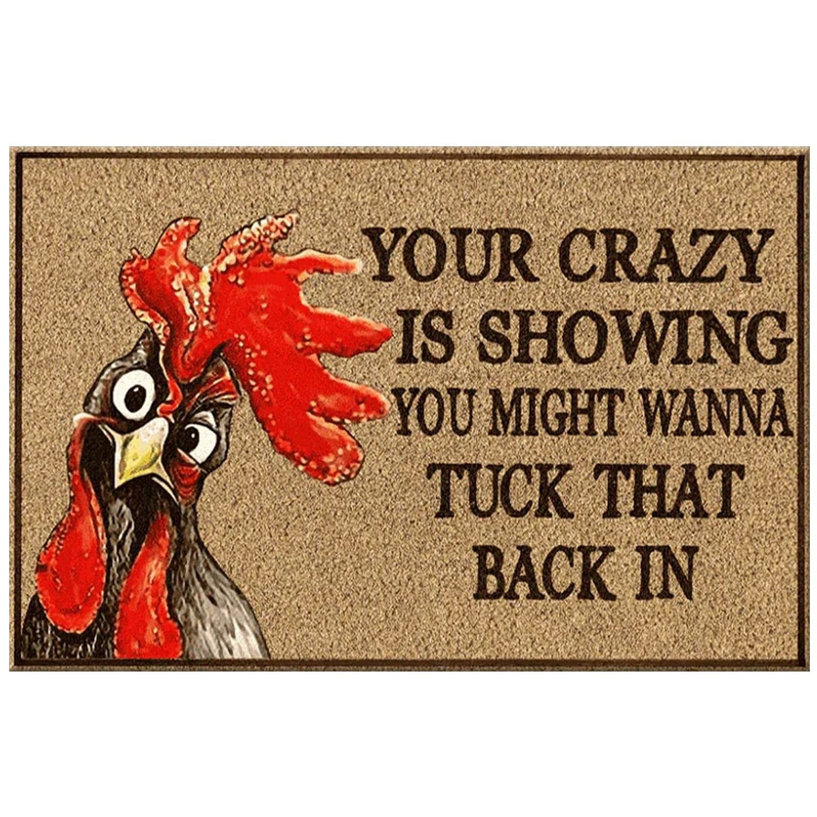 Chicken Mat JeashCHAT Chicken Door Mat, Rooster Pattern Floor Mat for Indoor ...