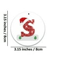 thumbnail image 1 of JeashCHAT Christmas Alphabet Decorations Personalized For Gift Christmas Tree Hanging Ornament DIY Creative Decorations, 1 of 2