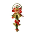 thumbnail image 1 of JeashCHAT Christmas Bells Door Hanger with Bow, Christmas Bell Hanging Ornament Christmas Tree Xmas Wreath Decoration Xmas Holiday Party Home Wall Door Decor, 1 of 6