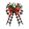thumbnail image 1 of JeashCHAT Christmas Bow with Red Berries Pine Cones Pine Needles, Xmas Ribbon Bow Ornaments Christmas Tree Wreath Garland Decoration for Xmas Party Decor DIY Crafts, 1 of 6