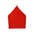 thumbnail image 1 of JeashCHAT Christmas Chair Covers - Red Non-Woven Fabrics Santa Claus Hat Chair Back Covers for Xmas Party Dining Room Decor, 1 of 9