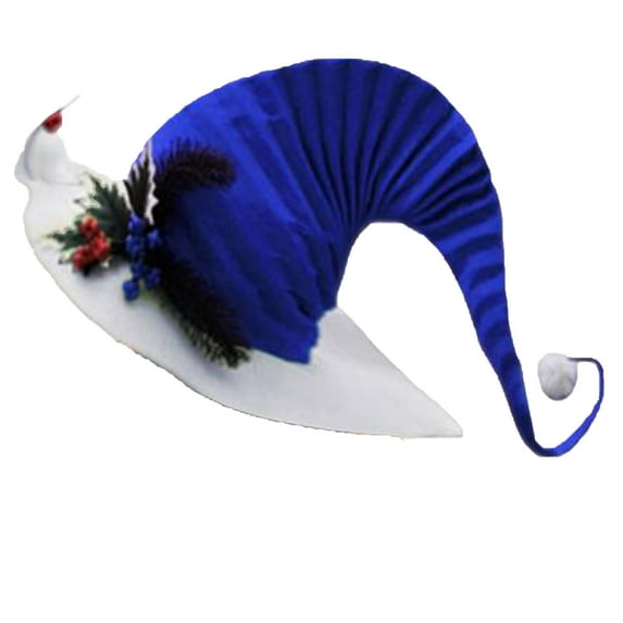 JeashCHAT Christmas Decorations Indoor Christmas Ornaments Christmas Prom Party Performance Fashion Casual Long Tail Christmas Hat