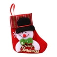 thumbnail image 1 of JeashCHAT Christmas Decorations Indoor Christmas Ornaments Christmas Tree Hanging Party Tree Decor Santa Stocking Plush Knitting Sock Gift Candy Bags, 1 of 3
