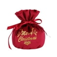 thumbnail image 1 of JeashCHAT Christmas Gift Bag Jewelry Bag Velvet Drawstring Bag Wedding Holiday Christmas Party Favors Bag Candy Gift Wrap Bag, 1 of 5