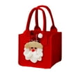 thumbnail image 1 of JeashCHAT Christmas Gift Bag, Reusable Felt Tote Bag with Handles, Candy Bag, Cute Santa Claus Snowman Reindeer Bear Christmas Tree Gift Bag for Holiday Gift Wrap Party Favor Supplies, 1 of 6